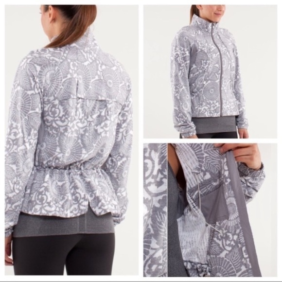 🍋Lululemon “Travel to Track Jacket Floral Beachy” Design 6/Sm- Med - Picture 4 of 8